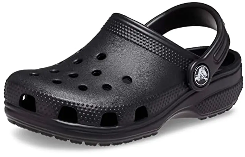 CROCS Zoccoli Classic Clog K Unisex Bambini Ragazzi Nero 38/39 EU