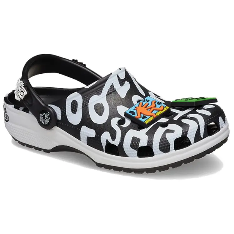 Classic Clog Keith Haring Sneakers Unisex Nero Bianco 209488-001 34-35 miniatura 5