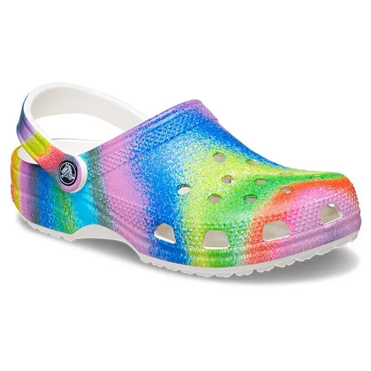 Classic Clog Rendering Stellato Sandali Sportivi Sandali Unisex Rosa Verde 208054-94S 42-43 miniatura 3