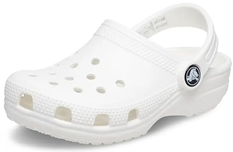 Crocs Classic Clog T, Zoccoli Unisex - Bambini e ragazzi, Bianco, 24/25 EU