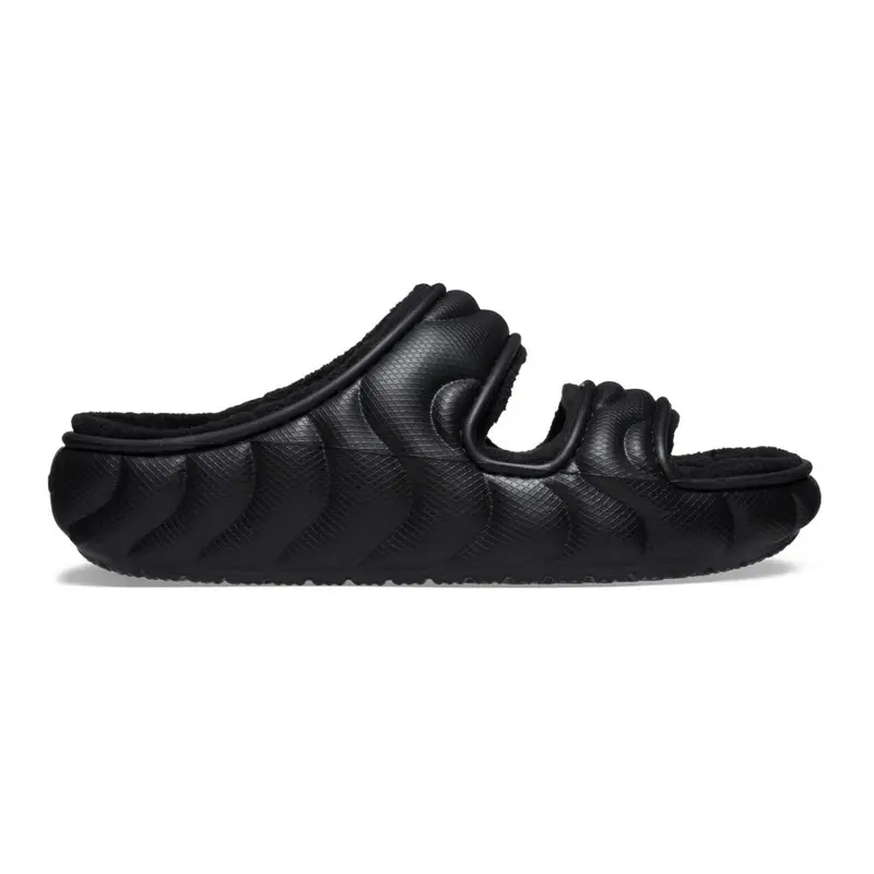 Classic cozzzy overpuff sandal Black