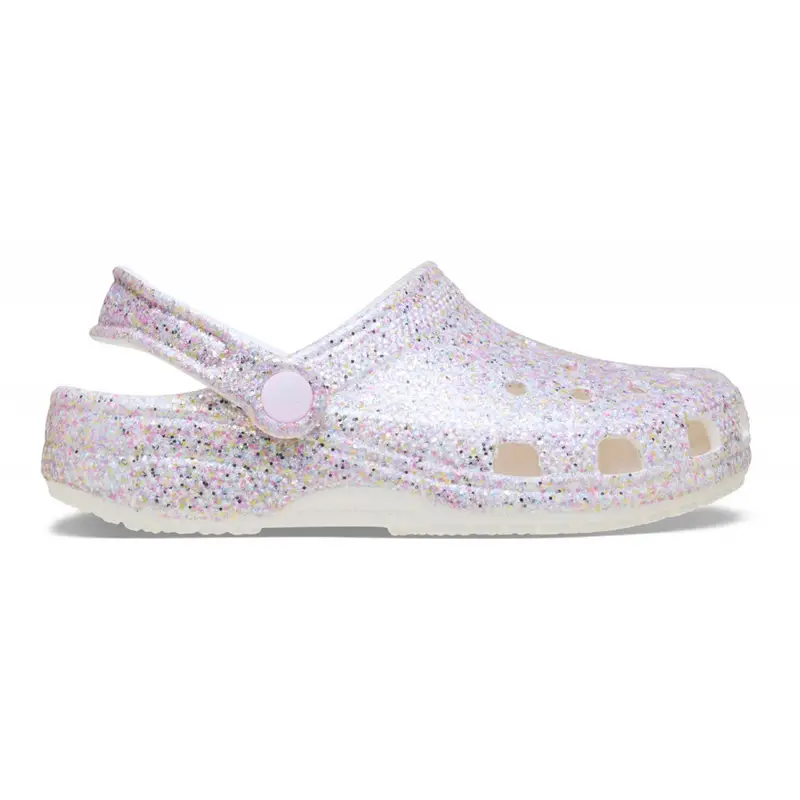 Classic fantasy glitter clog k White