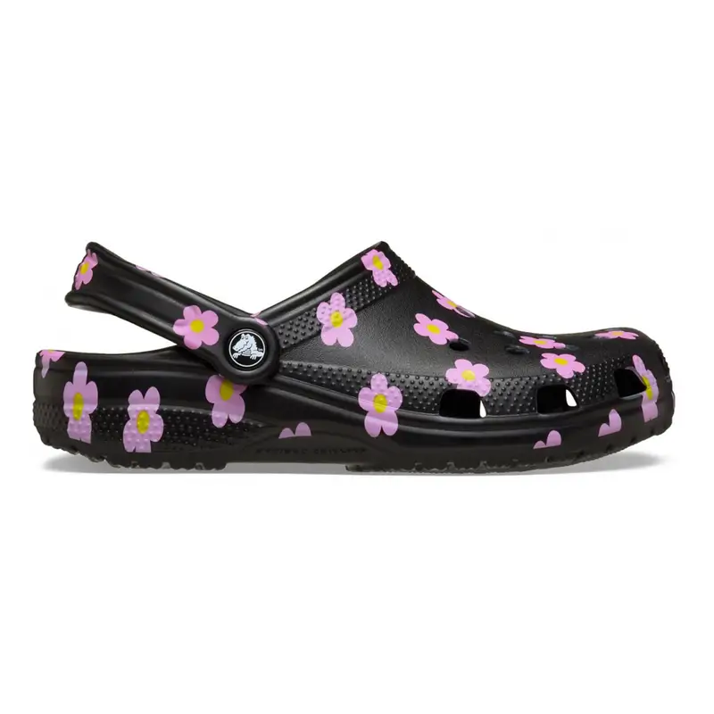 Classic flower clog w Black