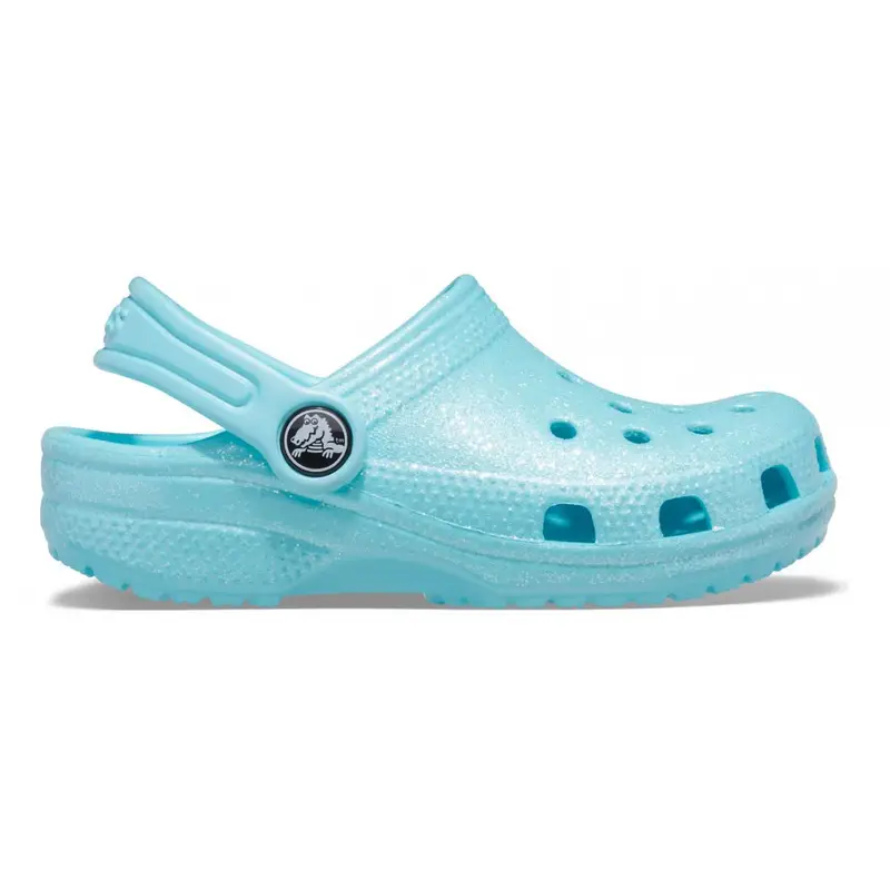 Classic glitter clog k Ice Blue