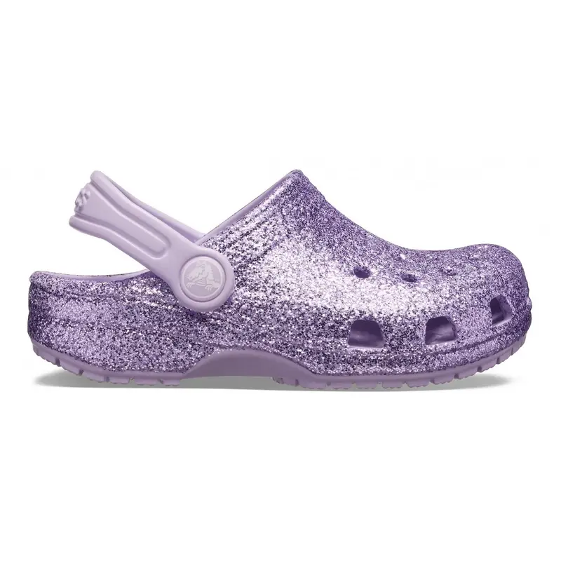 Classic glitter clog k Lavender