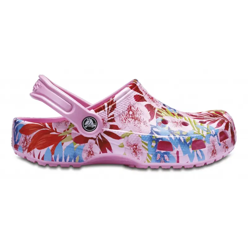 Classic graphic clog Carnation