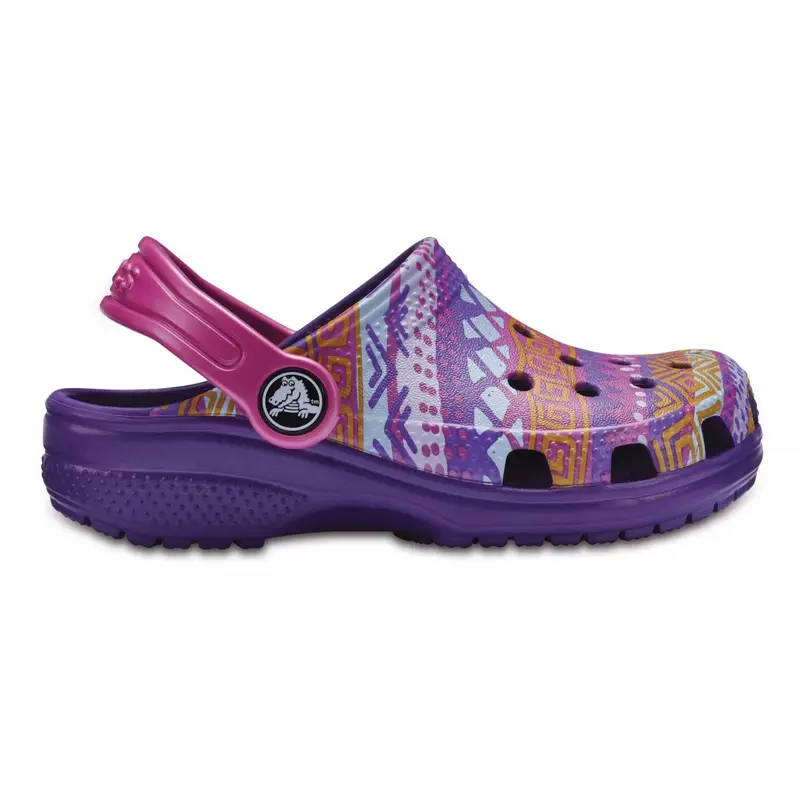 Classic graphic clog k Amethyst