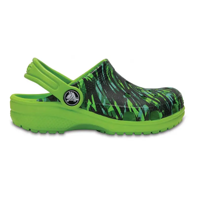 Classic graphic clog kids VOLT GREEN