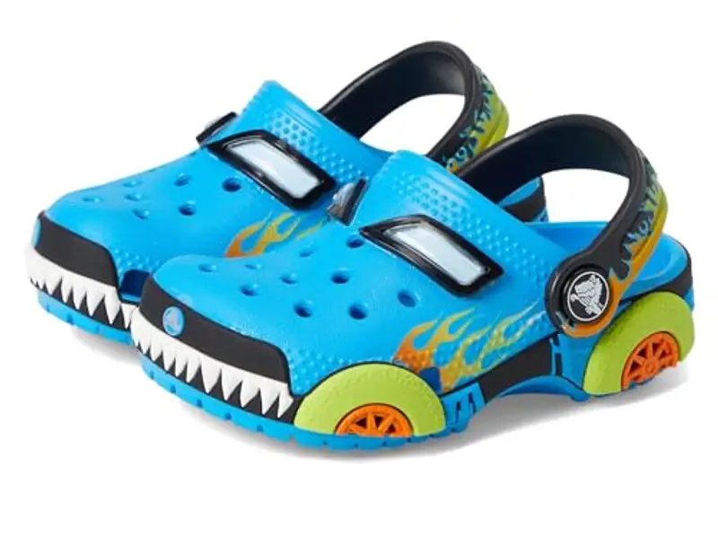 Crocs Classic Iam Monster Truck Cg T, Zoccoli Unisex - Bambini e Ragazzi, Neon Oceano, 23/24 EU