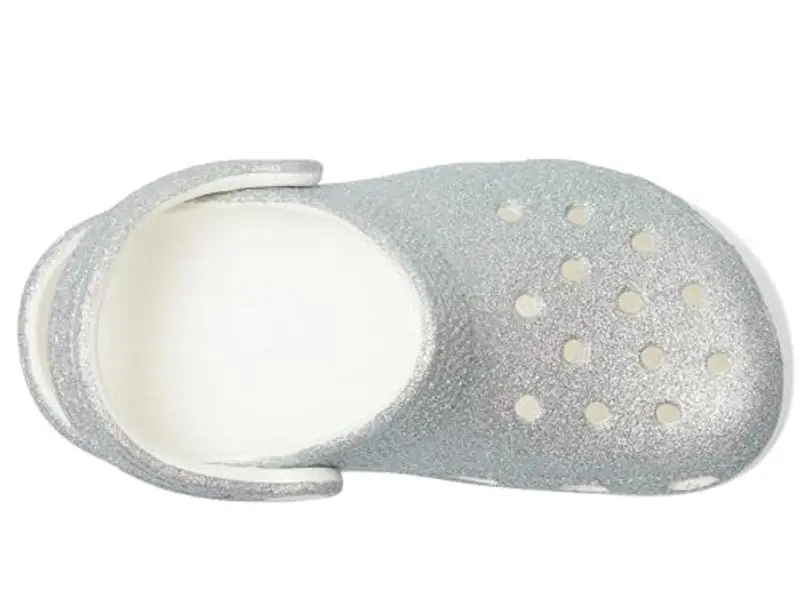 Crocs Classic Iridescent Glitter Cgt, Zoccoli Unisex - Bambini e Ragazzi, Bianco, 24/25 EU miniatura 2