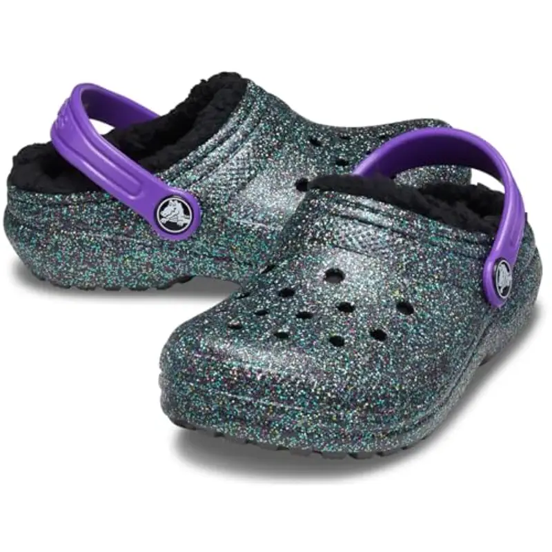 Crocs Classic Lined Clog K, Zoccoli, Starry Skies Glitter, 39 EU miniatura 2