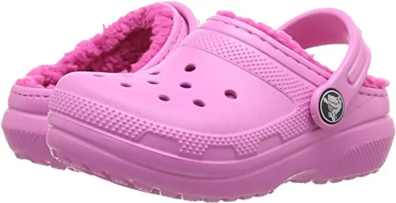 Crocs Classic Lined Clog K, Zoccoli Unisex-Bambini, Rosa (Party Pink/Candy Pink), 32/33 EU miniatura 2