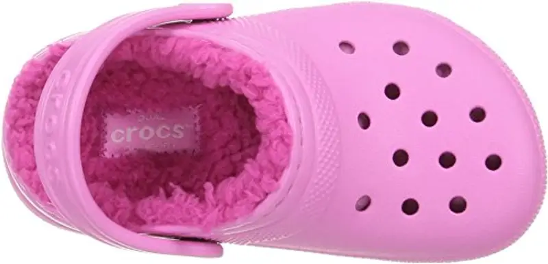 Crocs Classic Lined Clog K, Zoccoli Unisex-Bambini, Rosa (Party Pink/Candy Pink), 32/33 EU miniatura 3
