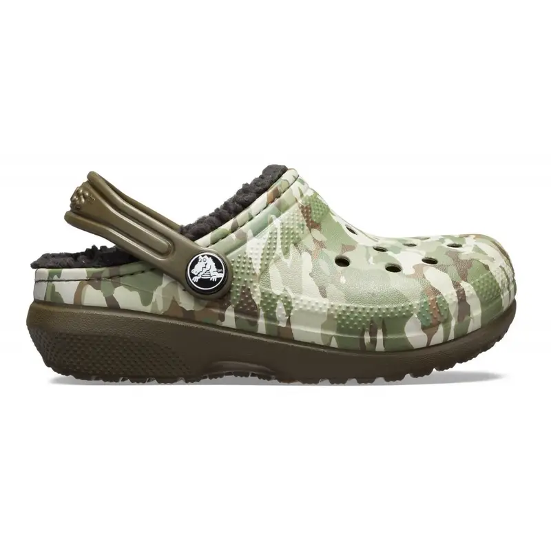 Classic lined graphic clog k DARK CAMO GREEN