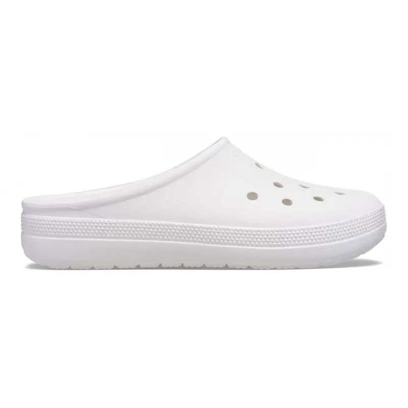 Classic low profile clog w White