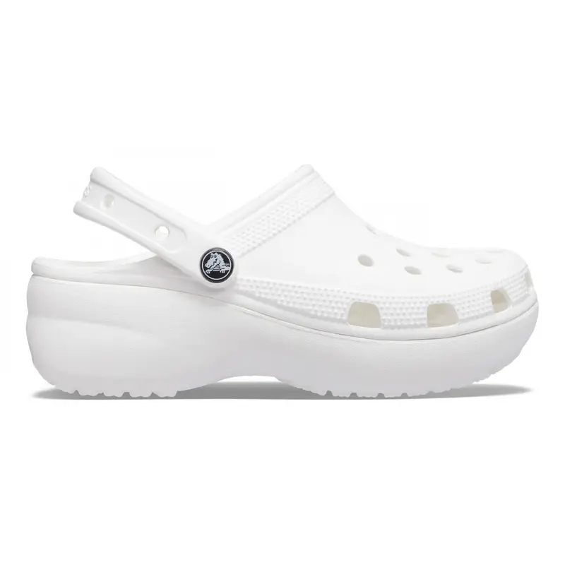 Classic platform clog White