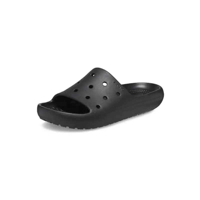 Crocs Classic Slide V2, Infradito Unisex - Adulto, Nero, 37/38 EU
