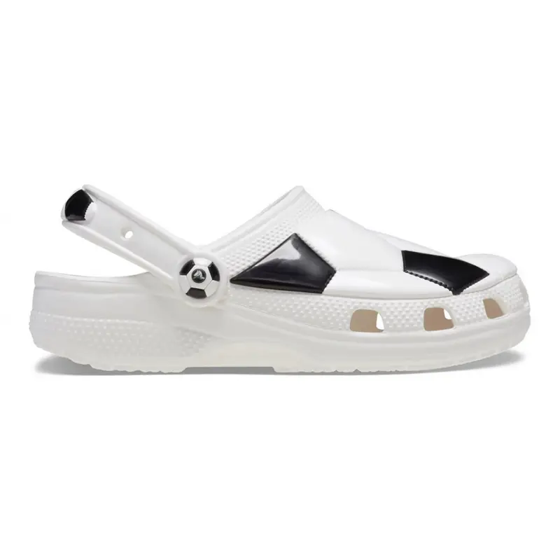 Classic soccer ball clog t White