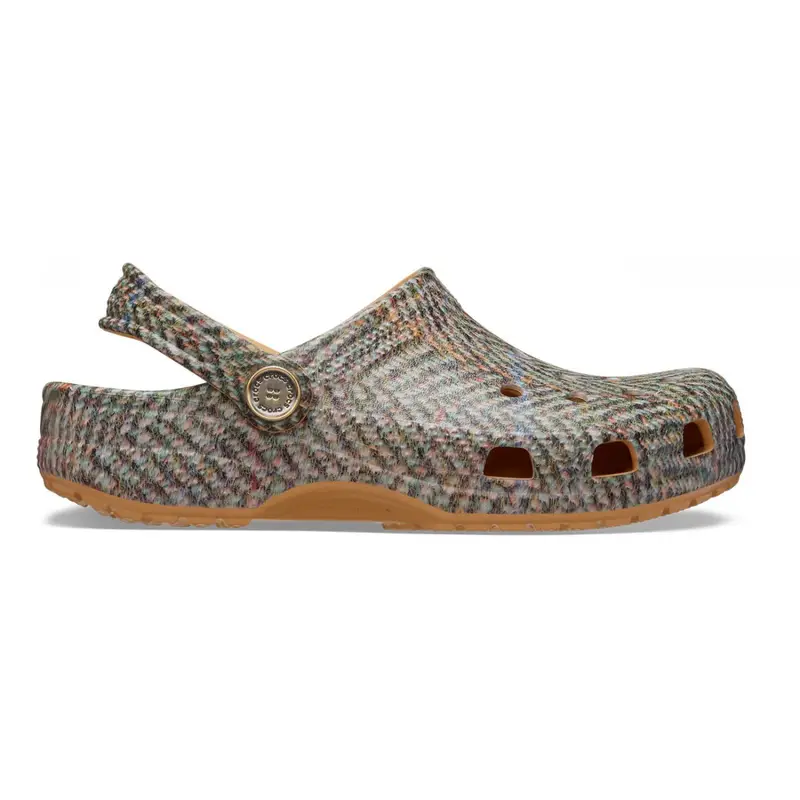 Classic tweed clog kid WHEAT