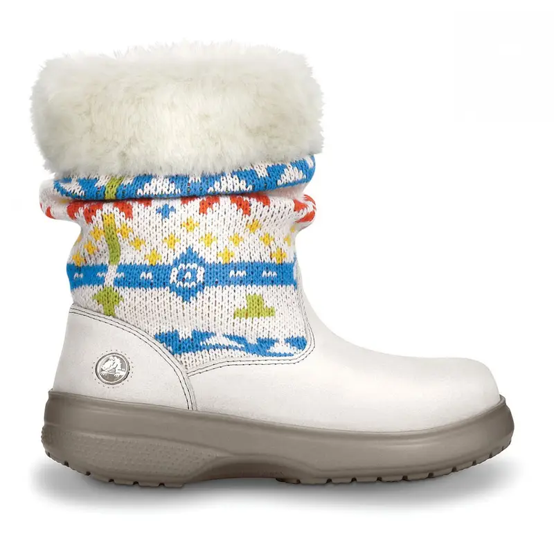 Cozycrocs bootie fair isle w OYSTER