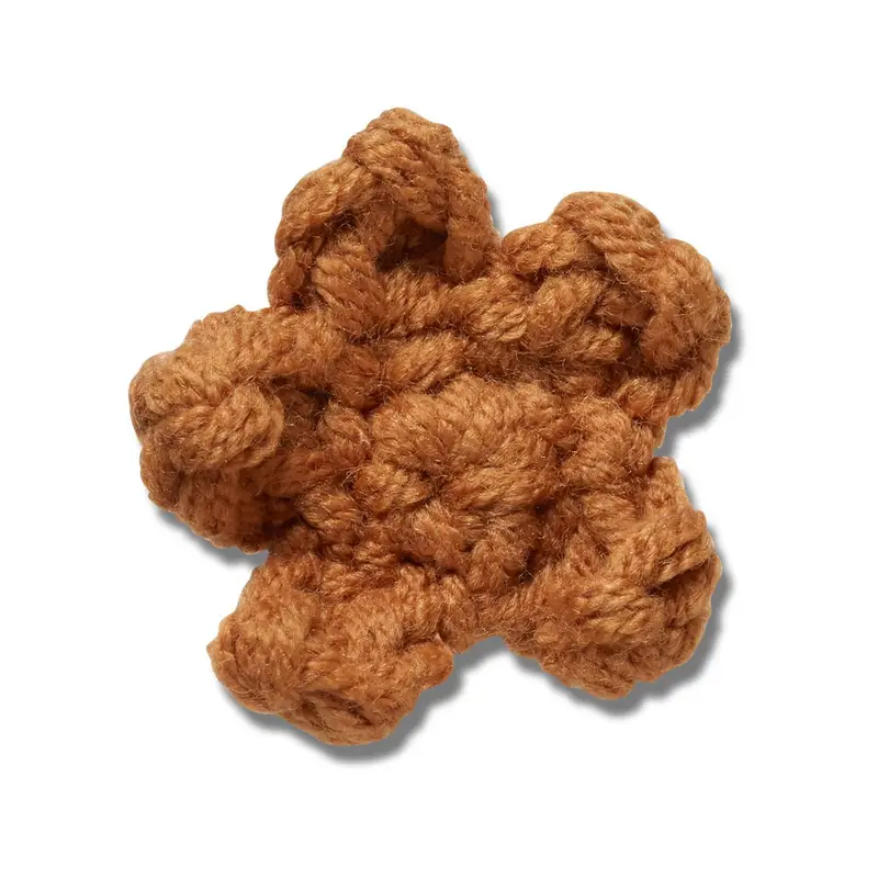 Crafted crochet brown star UCOL