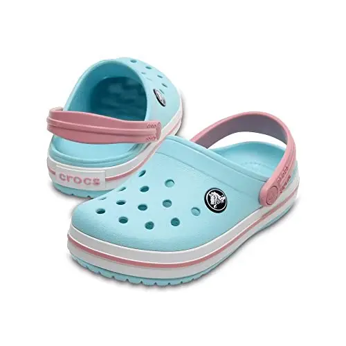 Crocs Crocband Clog K, Zoccoli Unisex - Bambini e ragazzi, Ice Blue White, 33/34 EU miniatura 3