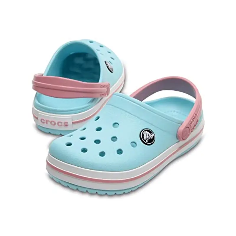 Crocs Crocband Clog K, Zoccoli Unisex - Bambini e ragazzi, Ice Blue White, 36/37 EU miniatura 3