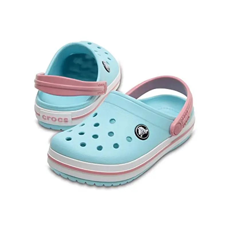 Crocs Crocband Clog T, Zoccoli Unisex - Bambini e Ragazzi, Ice Blue White, 23/24 EU miniatura 3