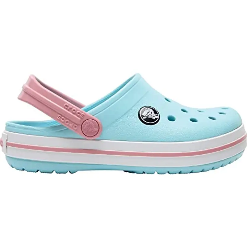 Crocs Crocband Clog T, Zoccoli Unisex - Bambini e Ragazzi, Ice Blue White, 24/25 EU