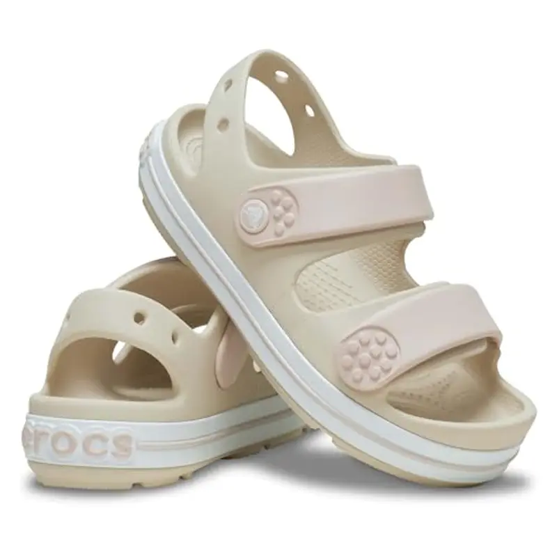 Crocs Crocband Cruiser Sandal K, Sandali Unisex - Bambini e Ragazzi, Sandstone, 29/30 EU miniatura 3
