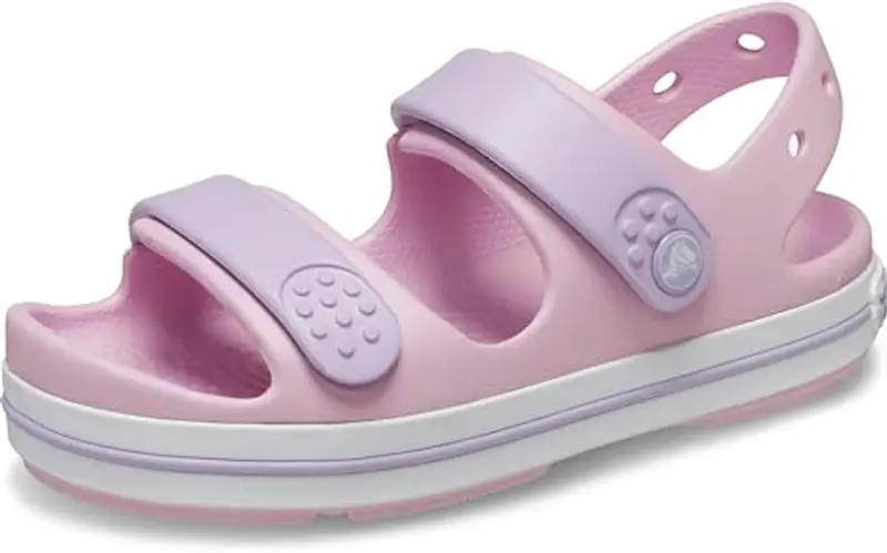 Crocs Crocband Cruiser Sandal T, Sandali Unisex - Bambini e Ragazzi, Ballerina Lavender, 19/20 EU