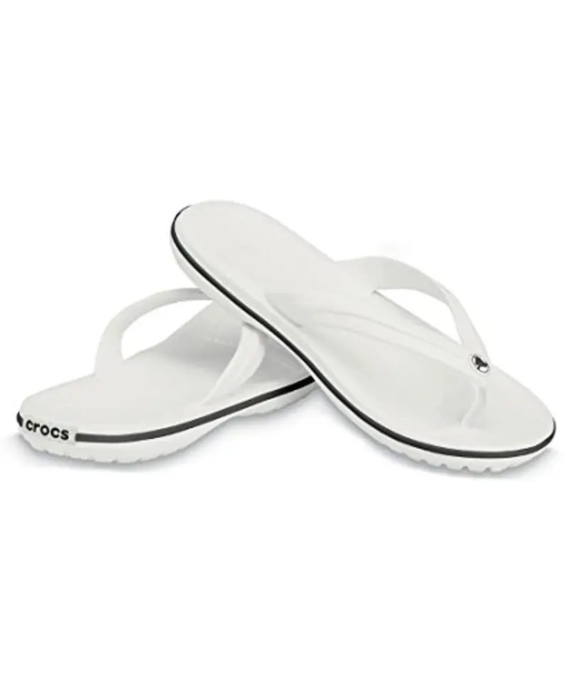 Crocs Crocband Flip, Infradito Unisex - Adulto, Bianco, 41/42 EU