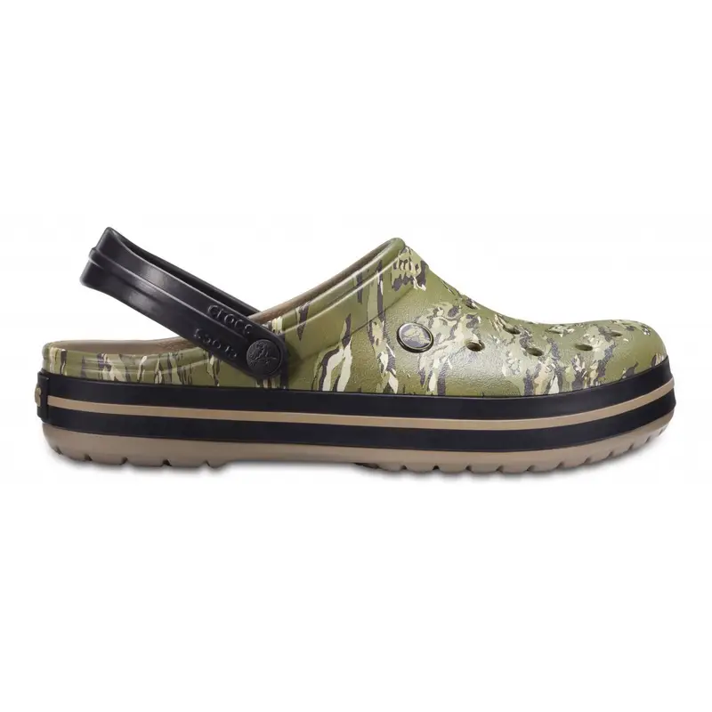 Crocband™ graphic clog DARK CAMO GREEN