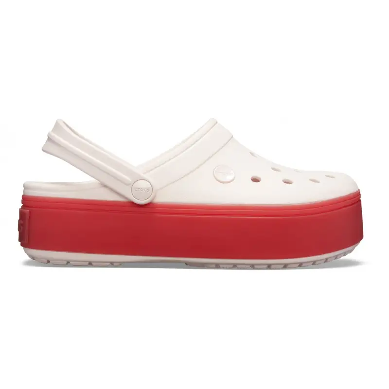 Crocband™ platform clog w Barely Pink