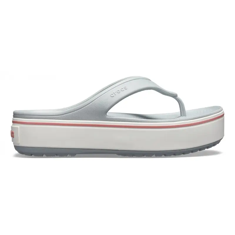 Crocband™ platform flip w Light Grey