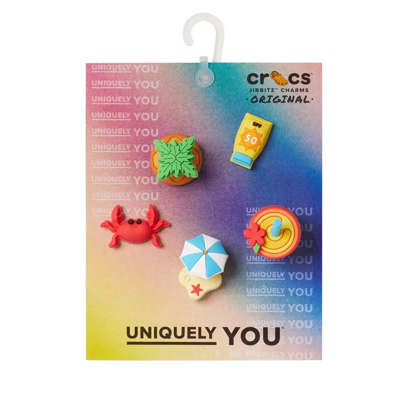 Decorazione per scarpe Crocs Beachy 5-pack 10014665 Multicolore