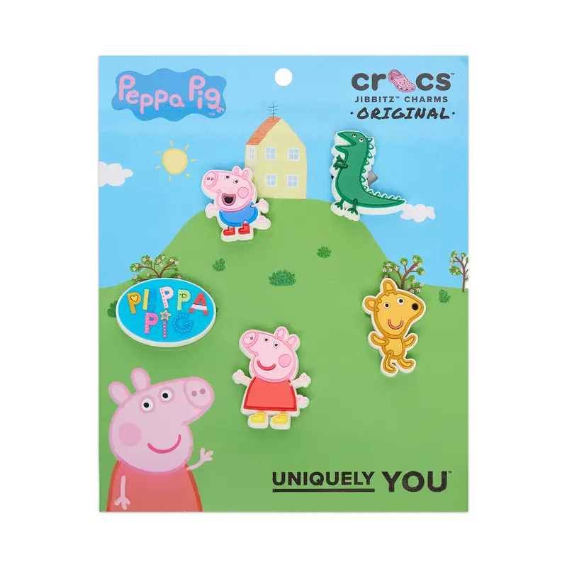 Decorazione per scarpe Crocs Peppa Pig Character 5Pck 10015107 Multicolore