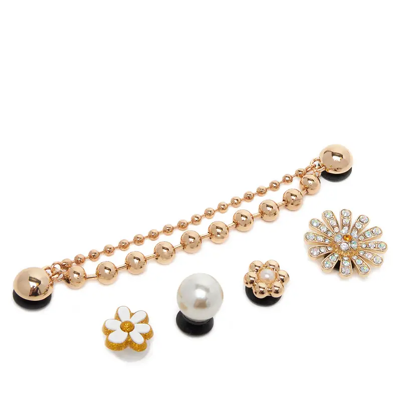 Decorazione per scarpe Crocs PRETTY IN GOLD 5 PACK 10014866 Oro