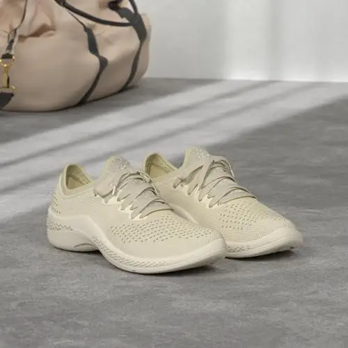 Crocs Donna LiteRide 360 Pacer W Scarpa, Almost White/Almost White, 34/35 EU miniatura 2