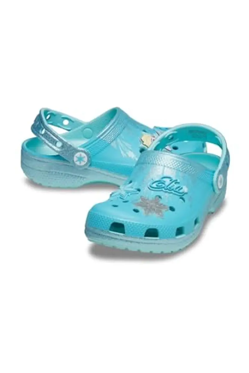 Crocs Frozen Elsa Classic Clog T, Zoccoli Unisex - Bambini e Ragazzi, Multicolore, 20/21 EU