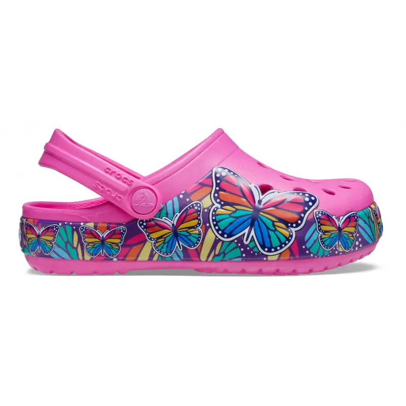 Crocs fun lab butterfly band lights clog k