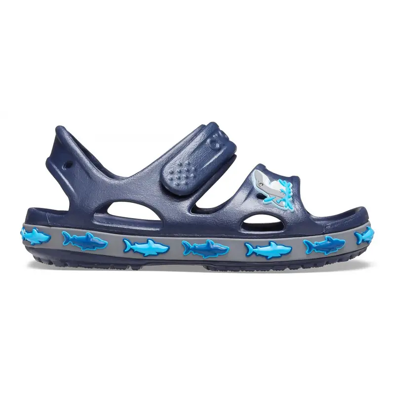 fun lab shark band sandal k Navy