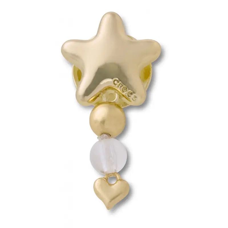 Gold star with heart dangle UCOL