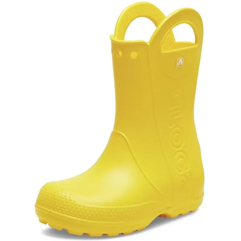 Crocs Handle It Rain Boot K, Stivali Unisex - Bambini e Ragazzi, Giallo, 37/38 EU