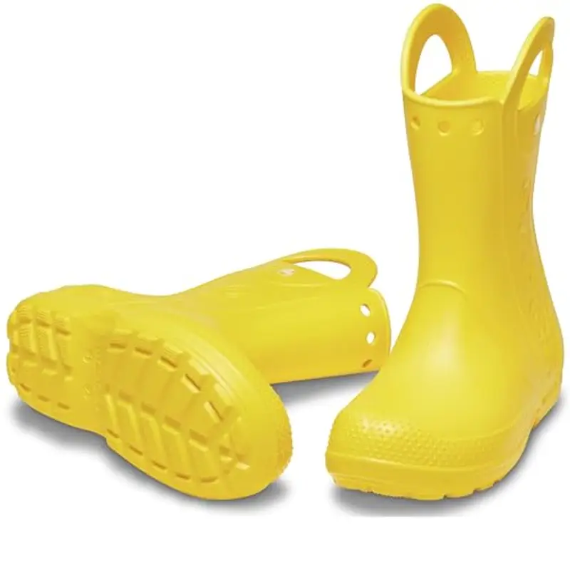 Crocs Handle It Rain Boot K, Stivali Unisex - Bambini e Ragazzi, Giallo, 37/38 EU miniatura 2