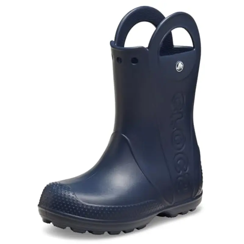 Crocs Handle It Rain Boot K, Stivali Unisex - Bambini e Ragazzi, Navy, 29/30 EU