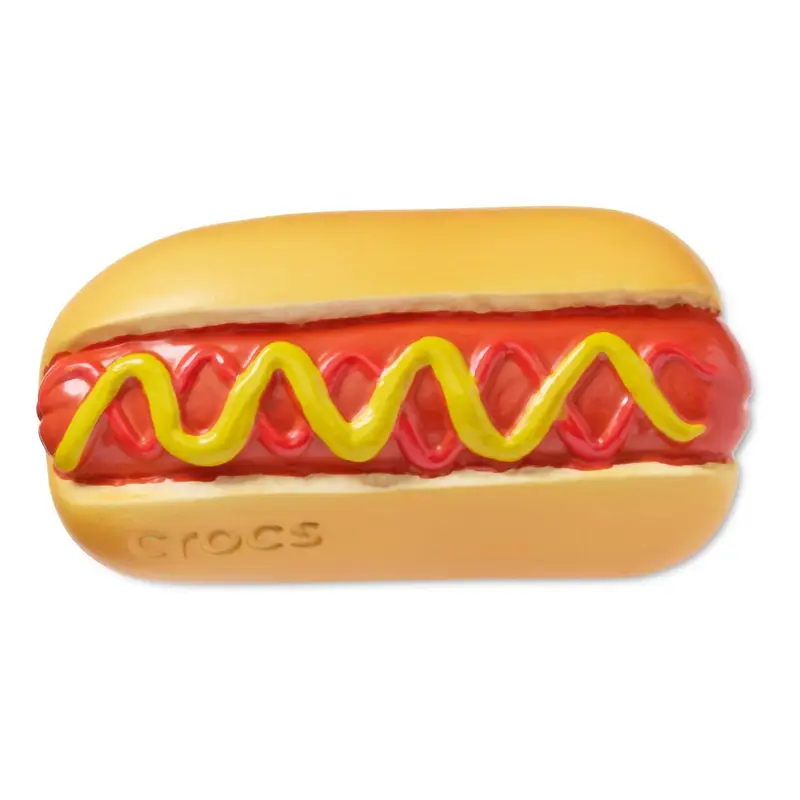 Hot dog dipped in mustard UCOL