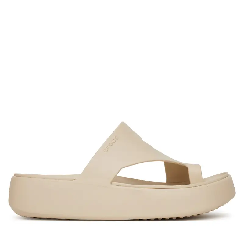 Infradito Crocs Getaway Platform Toe Loop 210834 Beige