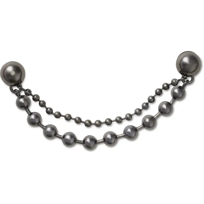 Jibbitz Crocs Double Black Gem Chain