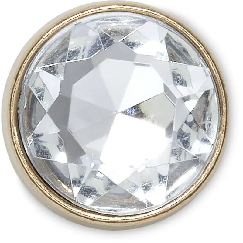 Jibbitz Crocs Gold Clear Gem